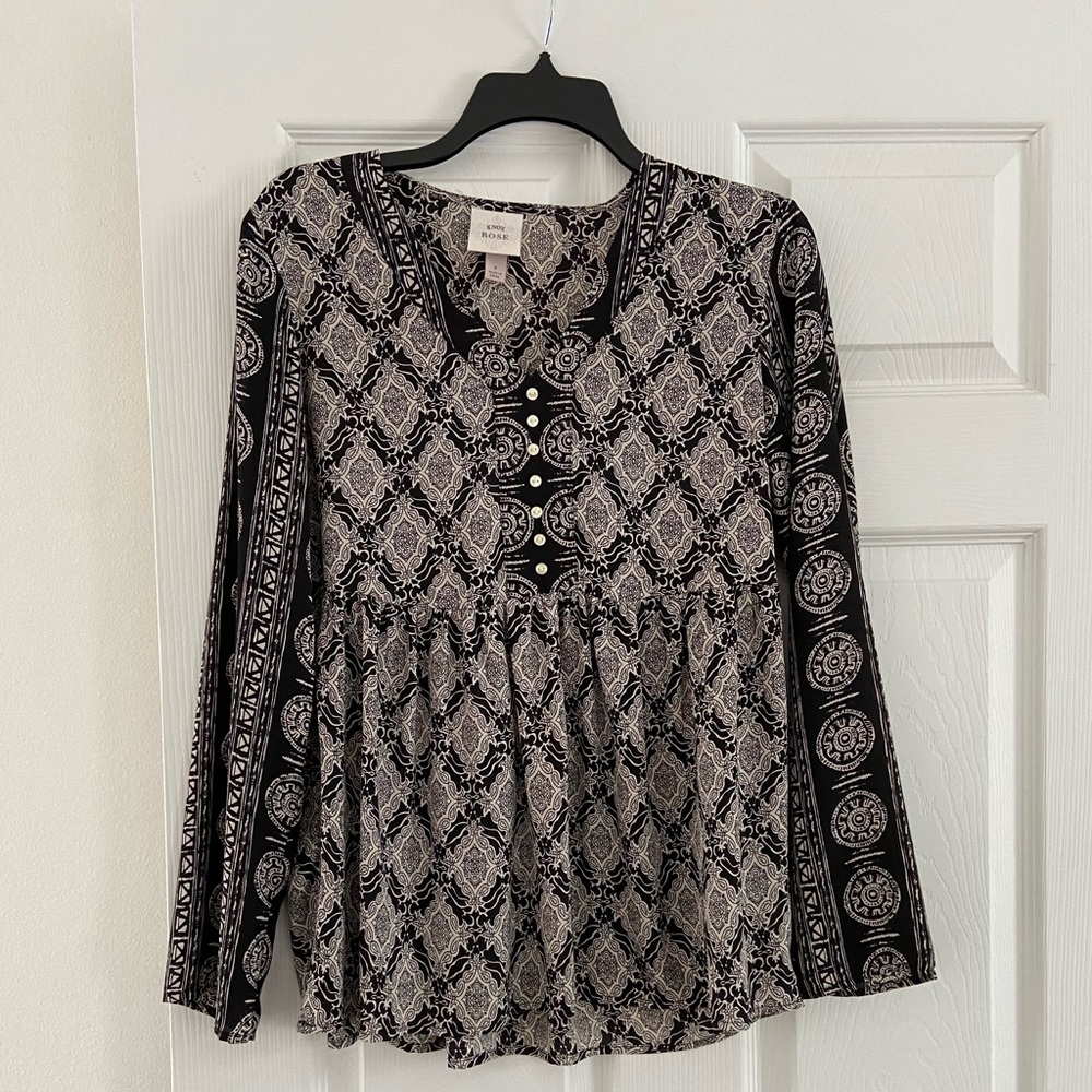 Knox Rose boho top- size small